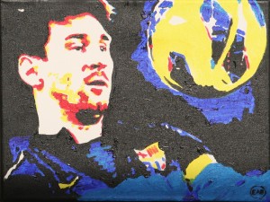 Pintura de Lionel Messi