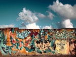 Graffitis en el muro