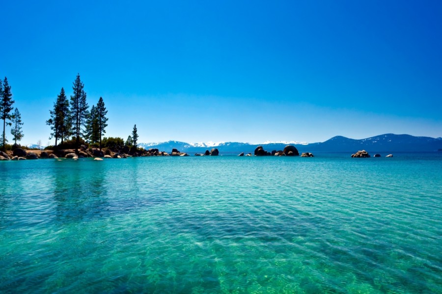 Las aguas del lago Tahoe