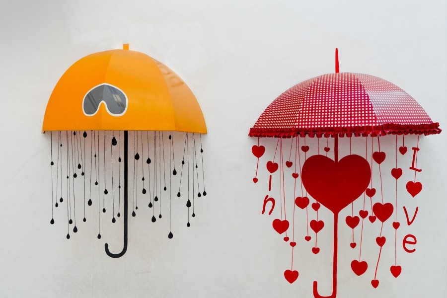 Paraguas del amor y paraguas del desamor