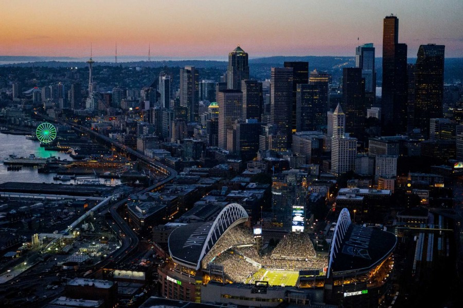 Vista del estadio de "Seattle Seahawks"