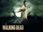 Daryl apuntando con la ballesta (The Walking Dead)