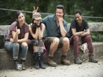 Algunos actores de la serie "The Walking Dead"