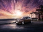Rolls Royce bajo un cielo luminoso