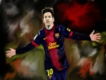 Imagen de Leo Messi jugando con el Barcelona
