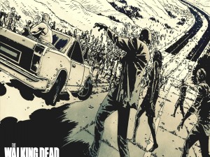 Imagen del cómic "The Walking Dead"