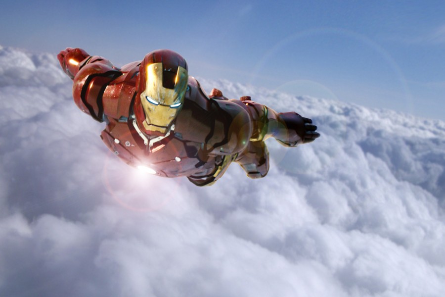 Iron Man volando