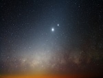 Venus brillando en el cielo