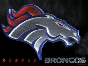 El logo de los Denver Broncos