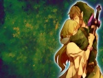 Link abrazado a Zelda (The Legend of Zelda)