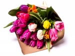 Ramo de tulipanes de varios colores