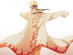 Naruto Uzumaki con una capa