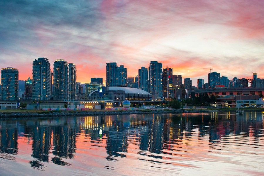 La ciudad de Quay al atardecer