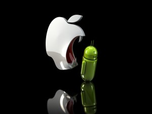 La manzana contra el androide