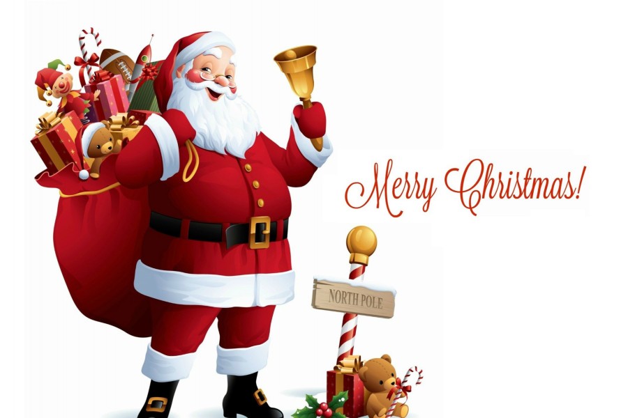 Santa Claus y los regalos para Navidad