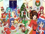 Chicas anime en Navidad