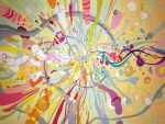 Imagen abstracta con colores brillantes